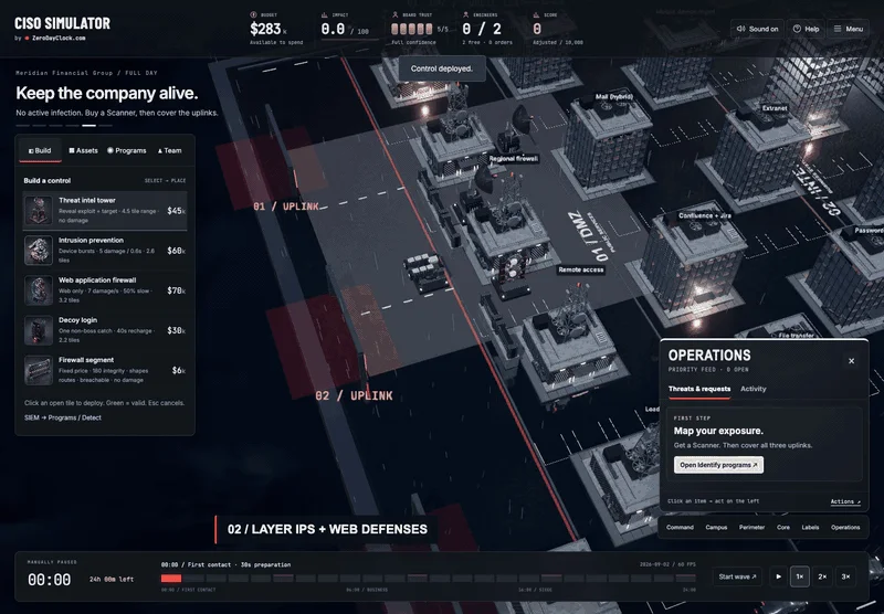 CISO Simulator screenshot